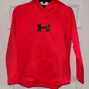 Under Armour Cold Gear Melon Orange W/Camo Hood & Logo